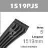 Courroie Poly-V 1519PJ5 - Continental