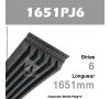 Courroie Poly-V 1651PJ6