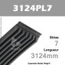 Courroie Poly-V 3124PL7