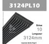 Courroie Poly-V 3124PL10