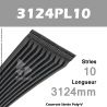 Courroie Poly-V 3124PL10