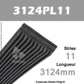 Courroie Poly-V 3124PL11