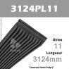 Courroie Poly-V 3124PL11