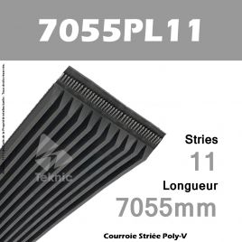 Courroie Poly-V 7055PL11 - Continental