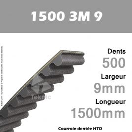 Courroie Dentée 1500 3M 9