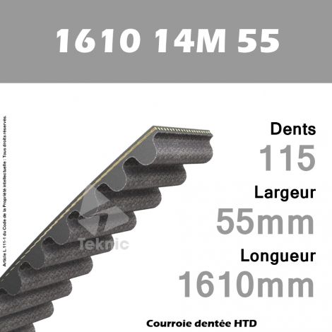 Courroie Dentée 1610 14M 55