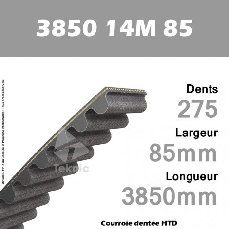 Courroie Dentée 3850 14M 85