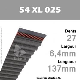 Courroie Dentée 54 XL 025