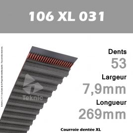 Courroie Dentée 106 XL 031