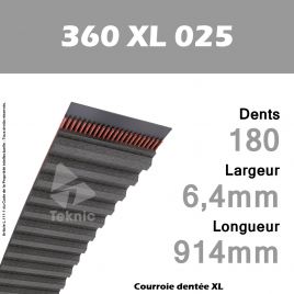 Courroie Dentée 360 XL 025
