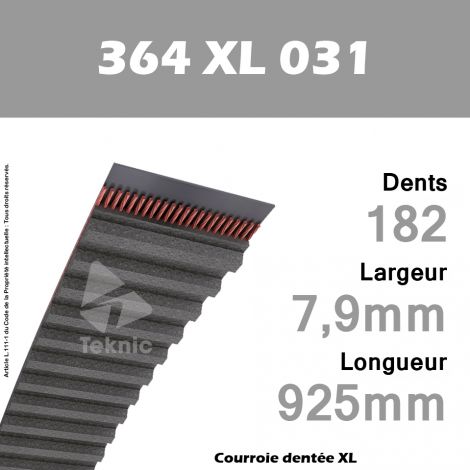 Courroie Dentée 364 XL 031