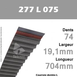 Courroie Dentée 277 L 075