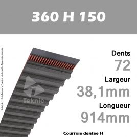 Courroie Dentée 360 H 150