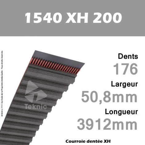 Courroie Dentée 1540 XH 200