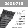 Courroie de Variateur 26X8-710 Li - W25/750