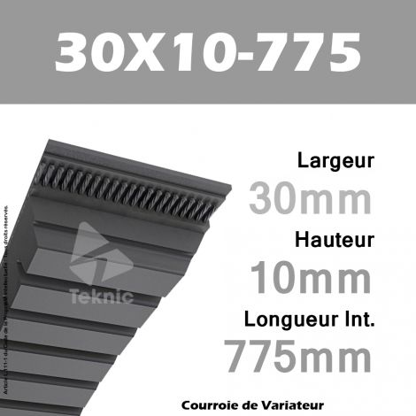 Courroie de Variateur 30X10-775 Li