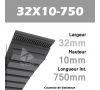 Courroie de Variateur 32X10-750 Li - W31,5/800