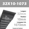 Courroie de Variateur 32X10-1073 Li - W31,5/1123