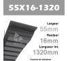 Courroie de Variateur 55X16-1320 Li