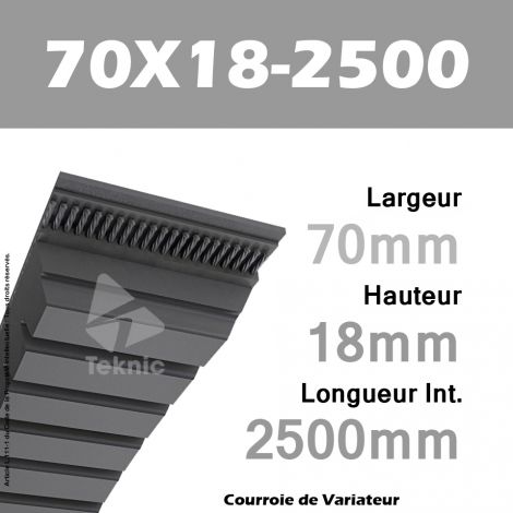 Courroie de Variateur 70X18-2500 Li