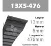 Courroie de Variateur 13X5-476 Li