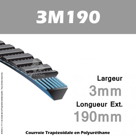 Courroie Polyflex 3M190