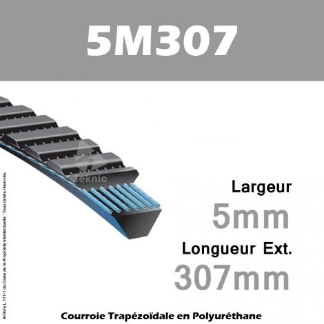 Courroie Polyflex 5M307