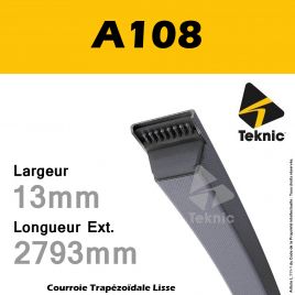 Courroie A108 - Teknic