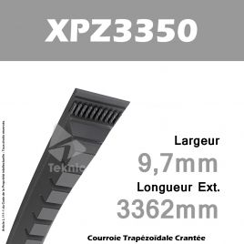 Courroie XPZ3350 / 3VX1320 - Roulunds
