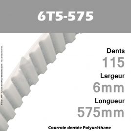 Courroie Dentée PU 6T5-575