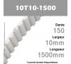Courroie Dentée PU 10T10-1500