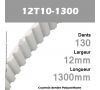 Courroie Dentée PU 12T10-1300
