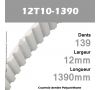 Courroie Dentée PU 12T10-1390