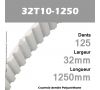 Courroie Dentée PU 32T10-1250