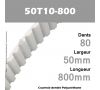 Courroie Dentée PU 50T10-800