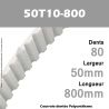 Courroie Dentée PU 50T10-800