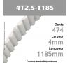 Courroie Dentée PU 4T2,5-1185