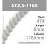 Courroie Dentée PU 6T2,5-1185