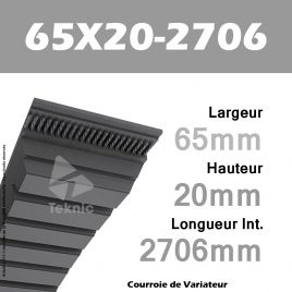 Courroie de Variateur 65X20-2706 Li - W63/2800