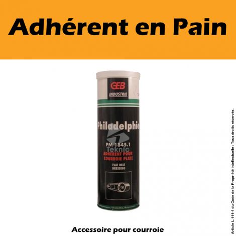 Adhérent courroie en pain