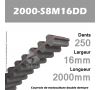 Courroie 2000-S8M16 Double denture