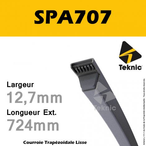 Courroie SPA0707 - Teknic