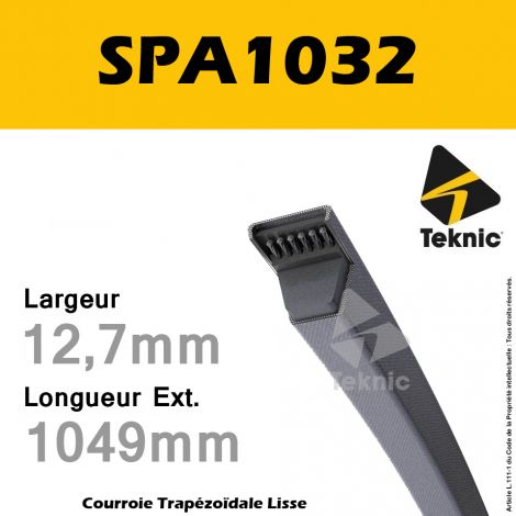 Courroie SPA1032 - Teknic