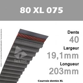 Courroie Dentée 80 XL 075