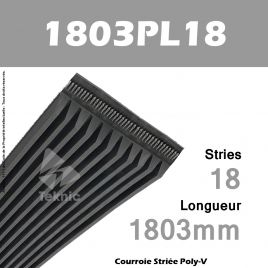 Courroie Poly-V 1803PL18 - Continental