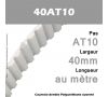 Courroie PU 40AT10 Ouverte