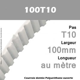 Courroie PU 100T10 Ouverte