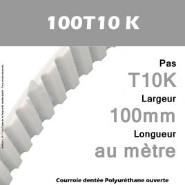 Courroie PU 100T10 K Ouverte