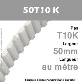 Courroie PU 50T10 K Ouverte