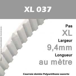 Courroie PU XL037 Ouverte